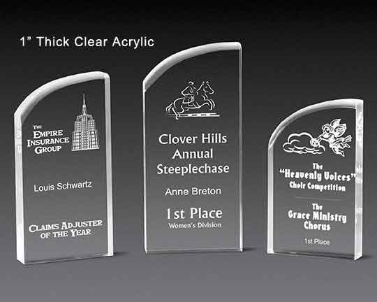 VAE clear acrylic award