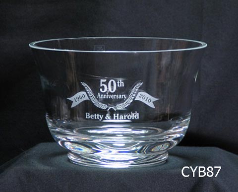 Image of a crystal revere bowl