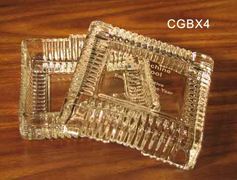Image of a glass trinket box