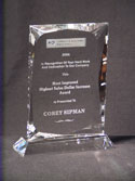 Image of a optical crystal award