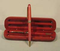 Image of a Wood Pen and Pencil set wit wood box