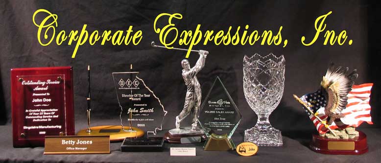 Image of many diderent awards with the company name across the top
