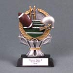 This is a football resin award