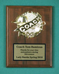 Image of a plaque for a coach