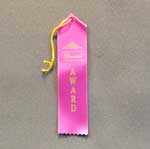 This is a image of a special award ribbon